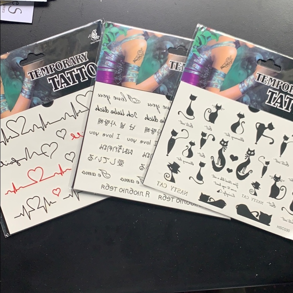 Temporary tattoo sets